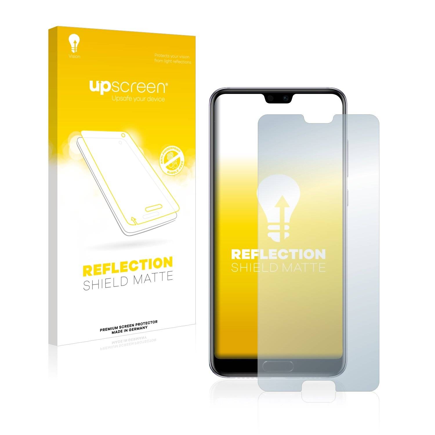 upscreen Reflection Shield Matte Premium Displayschutzfolie für Huawei P20