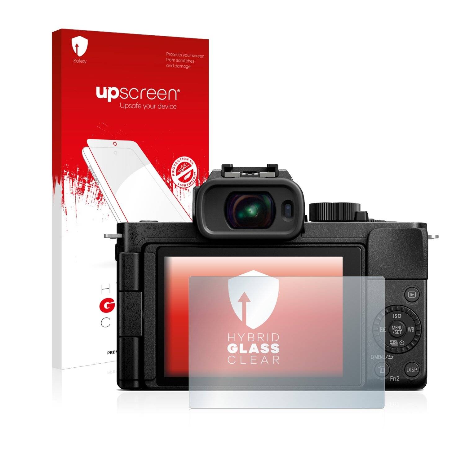 upscreen Hybrid Glass Clear Premium Schutzglas Folie für Panasonic Lumix