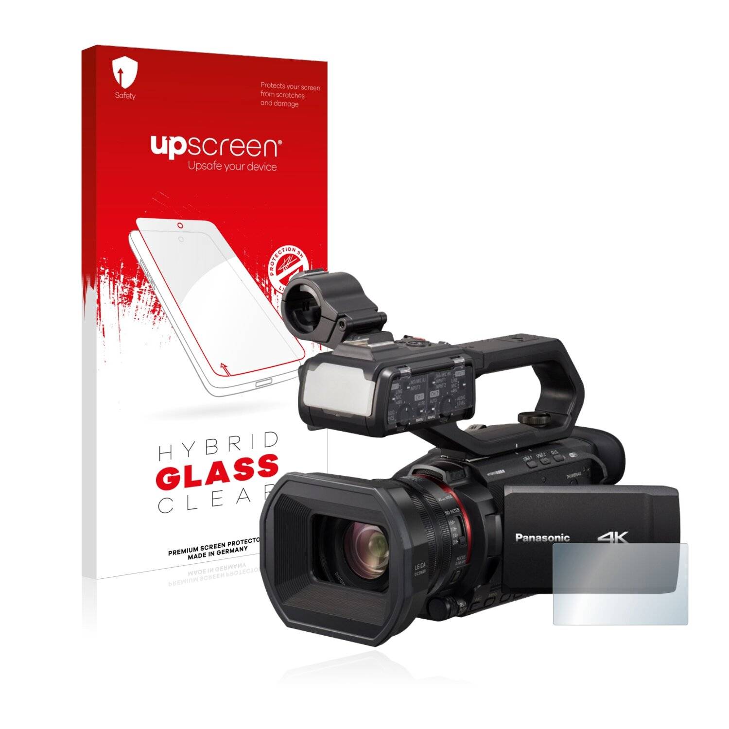 upscreen Hybrid Glass Clear Premium Schutzglas Folie für Panasonic