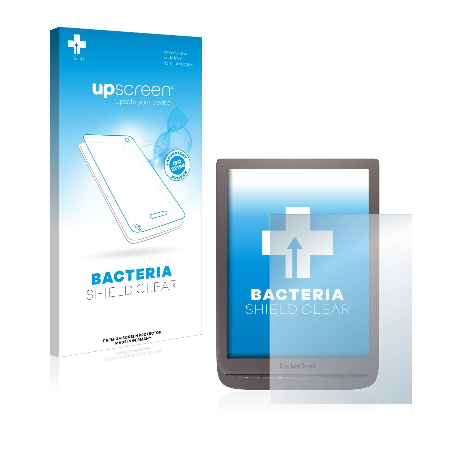 upscreen Bacteria Shield Clear Premium Antibakterielle Displayschutzfolie für PocketBook
