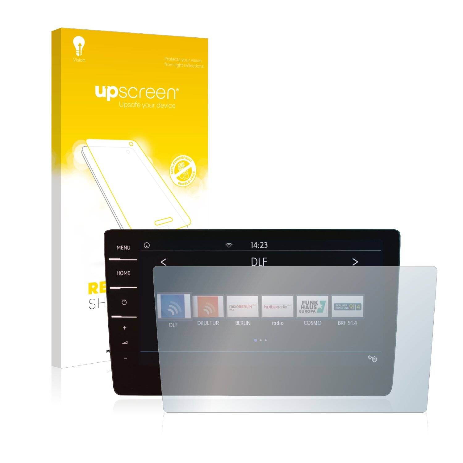 upscreen Reflection Shield Matte Premium Displayschutzfolie für Volkswagen Tiguan Elegance