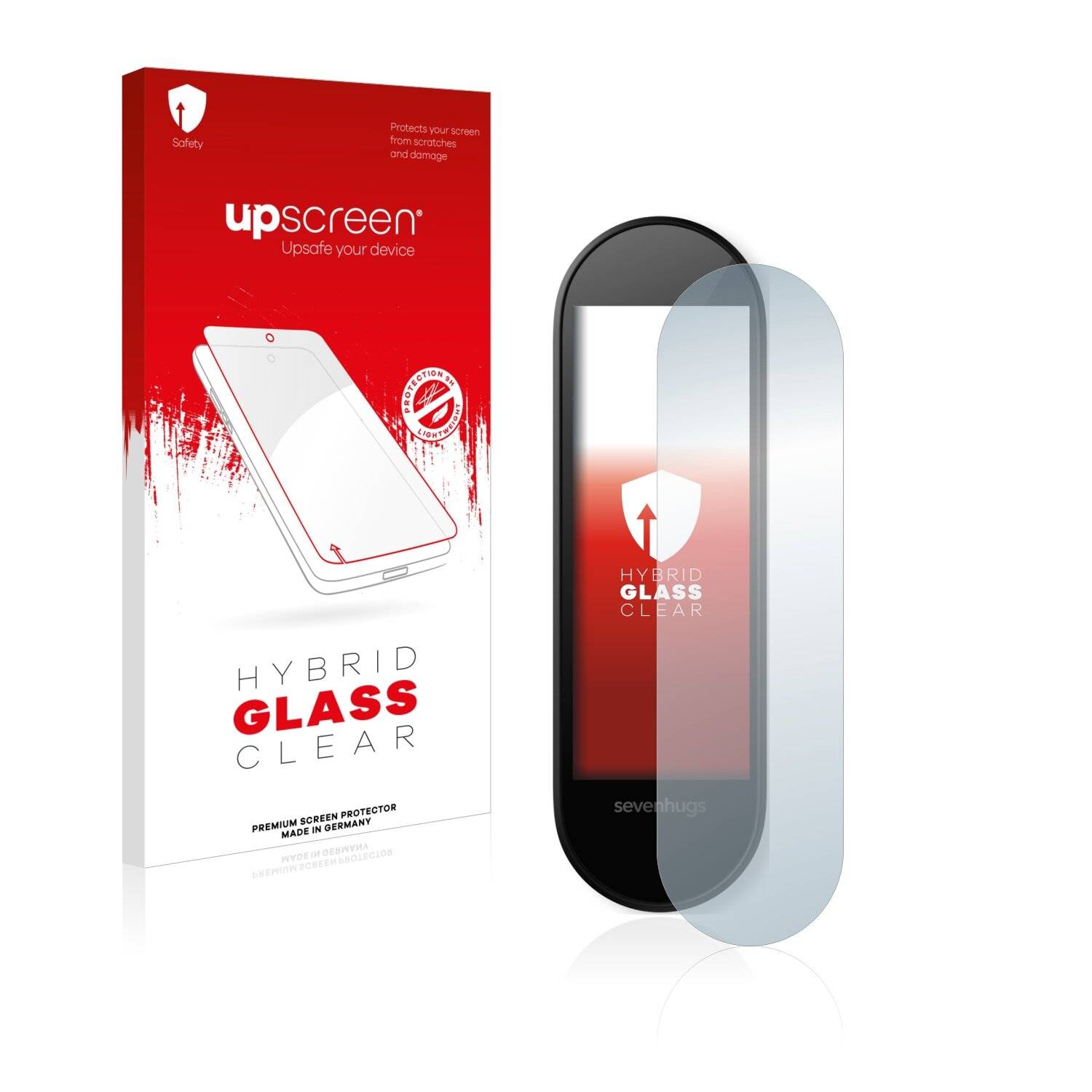 upscreen Hybrid Glass Clear Premium Schutzglas Folie für Sevenhugs Smart Remote