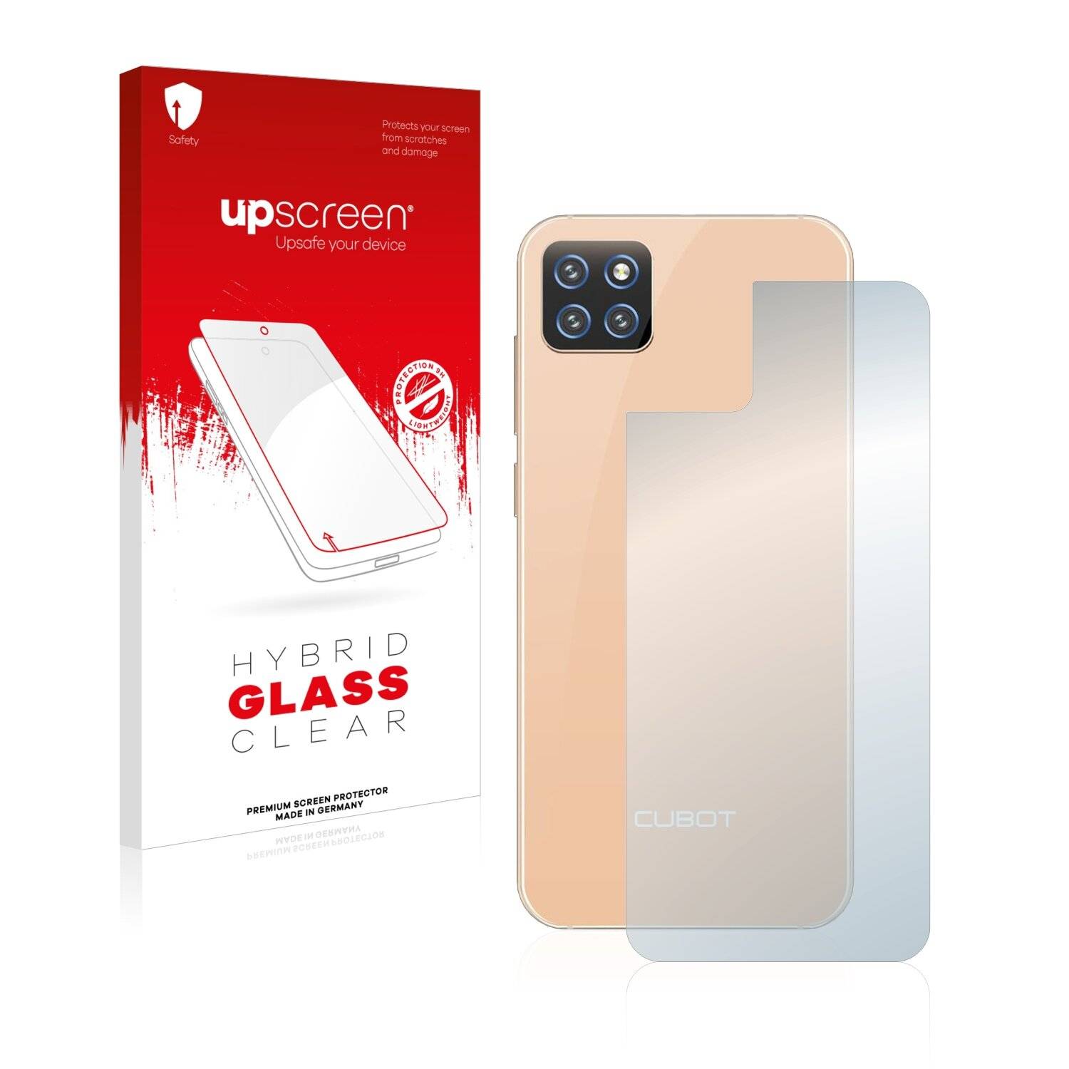 upscreen Hybrid Glass Clear Premium Schutzglas Folie für Cubot X20 Pro