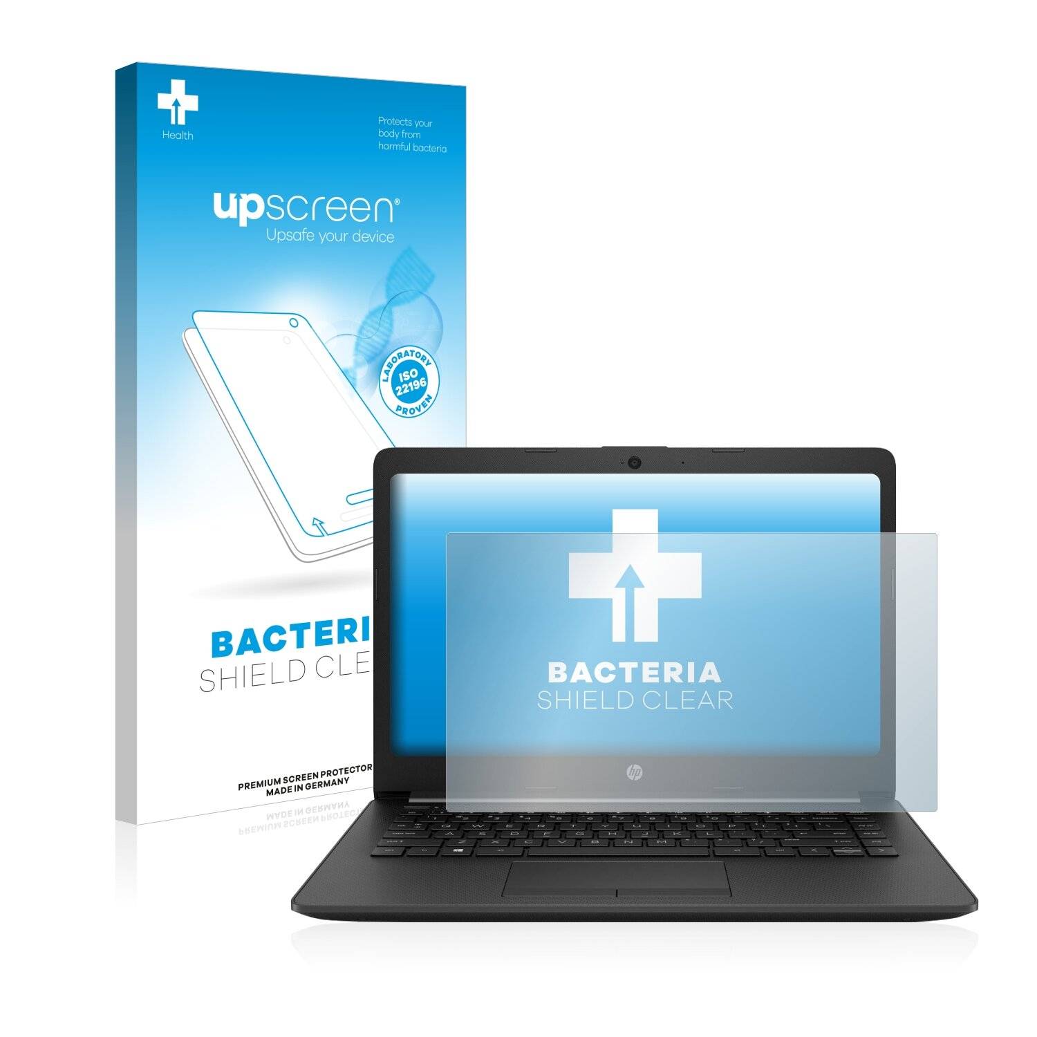 upscreen Bacteria Shield Clear Premium Antibakterielle Displayschutzfolie für HP