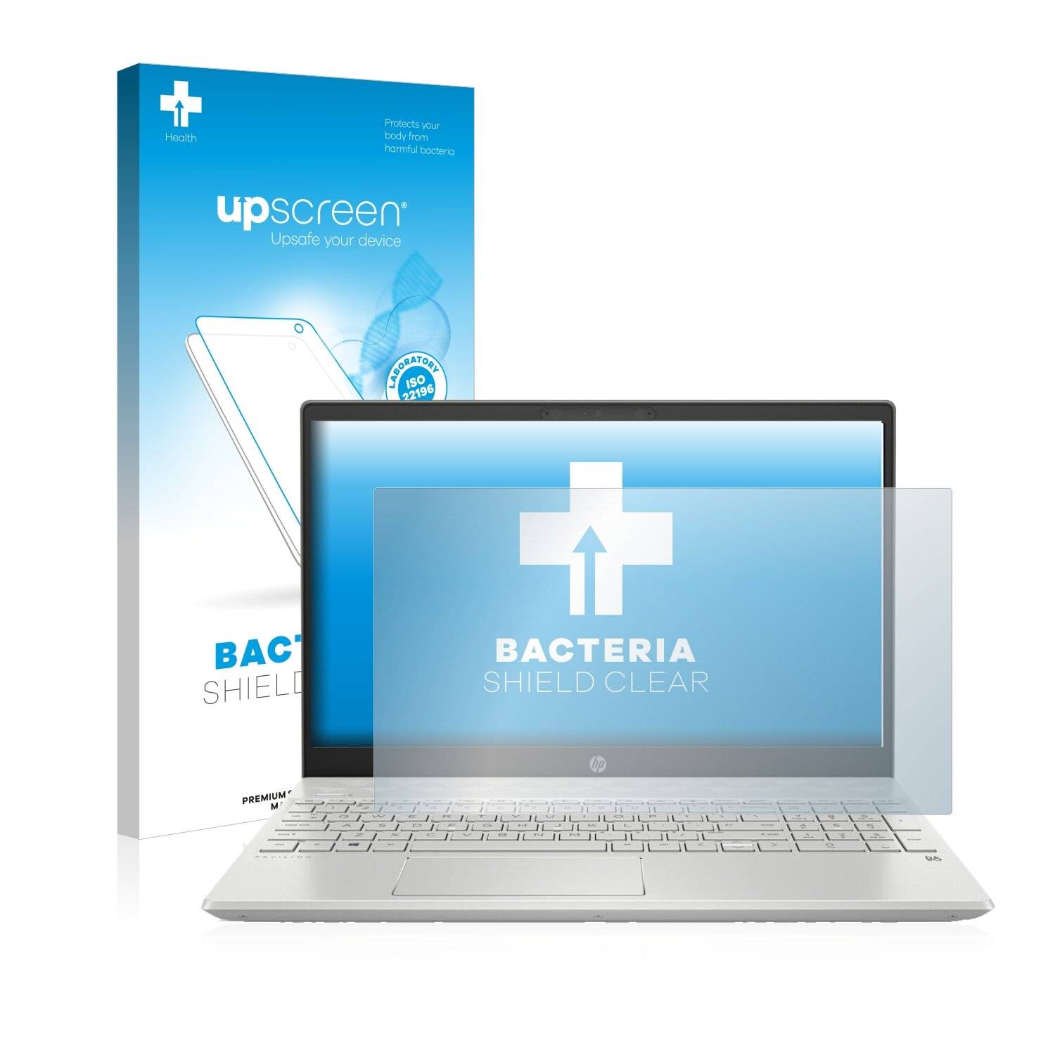 upscreen Bacteria Shield Clear Premium Antibakterielle Displayschutzfolie für HP Pavilion