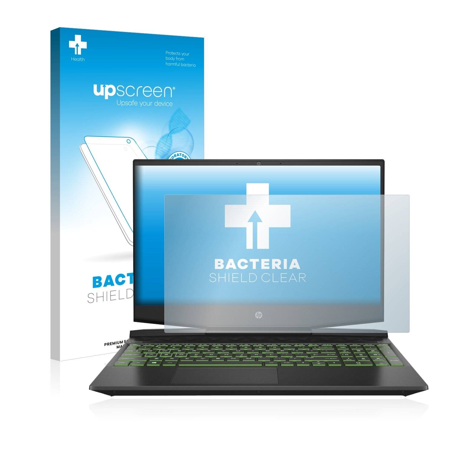 upscreen Bacteria Shield Clear Premium Antibakterielle Displayschutzfolie für HP Pavilion