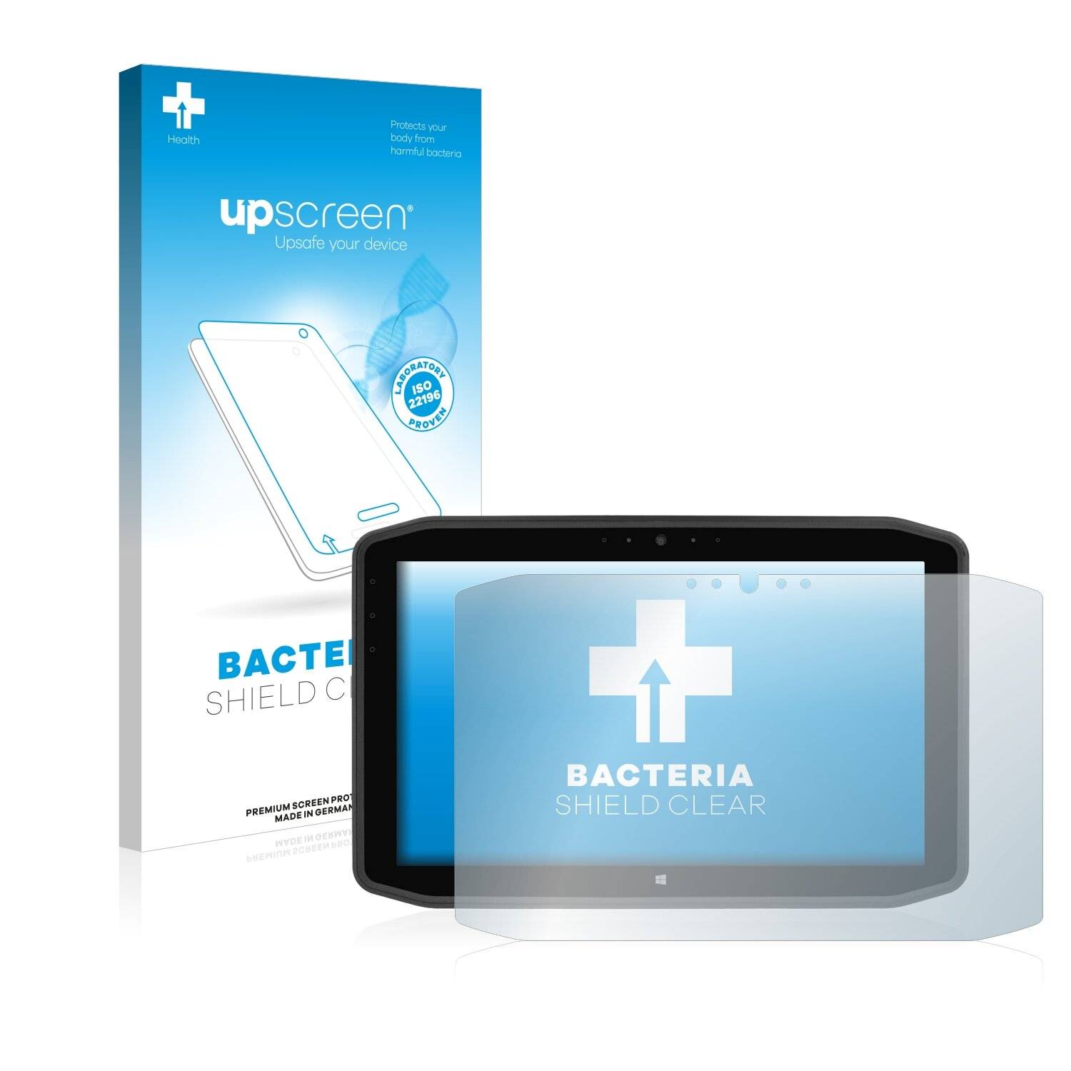 upscreen Bacteria Shield Clear Premium Antibakterielle Displayschutzfolie für Zebra Xslate