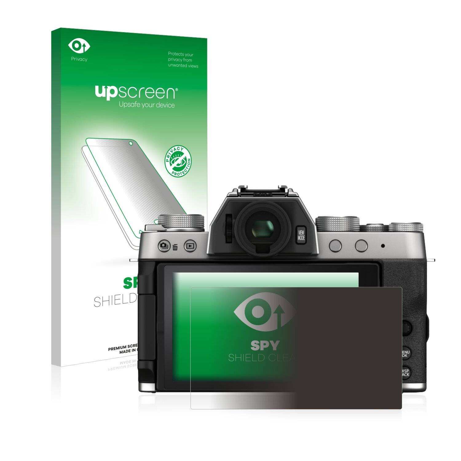 upscreen Spy Shield Clear Premium Blickschutzfolie für Fujifilm