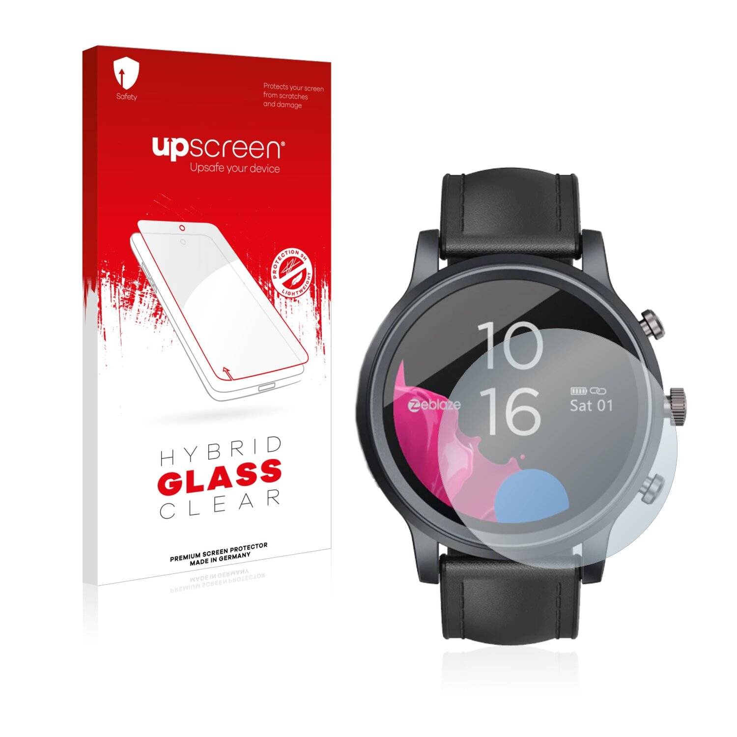 upscreen Hybrid Glass Clear Premium Schutzglas Folie für Zeblaze Neo