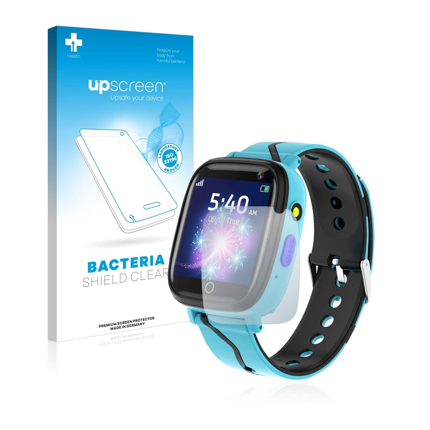 upscreen Bacteria Shield Clear Premium Antibakterielle Displayschutzfolie für Smooce