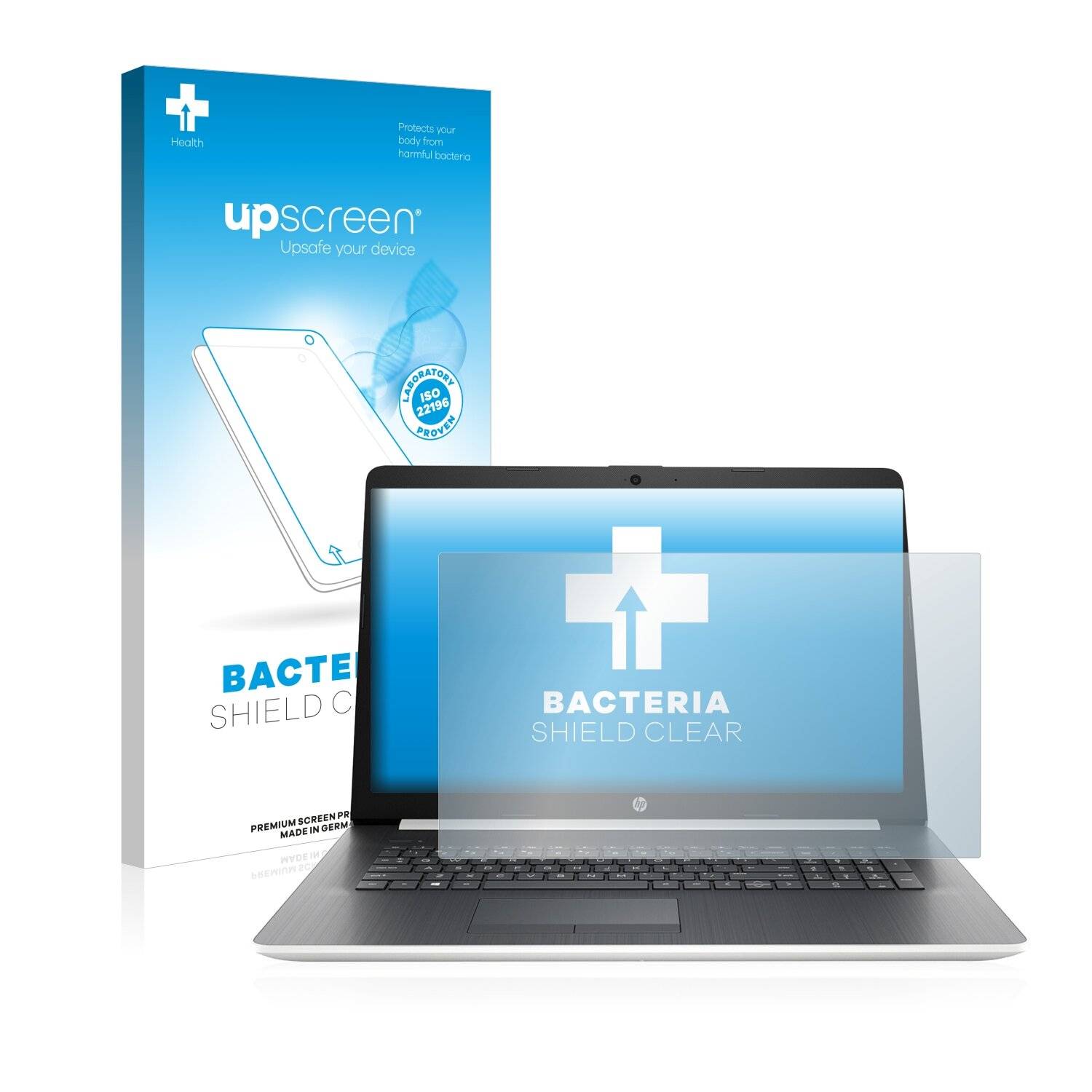 upscreen Bacteria Shield Clear Premium Antibakterielle Displayschutzfolie für HP