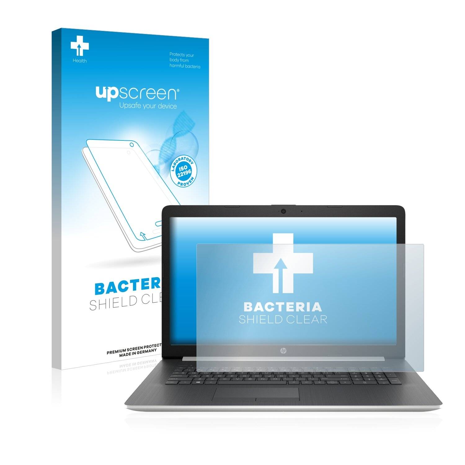 upscreen Bacteria Shield Clear Premium Antibakterielle Displayschutzfolie für HP