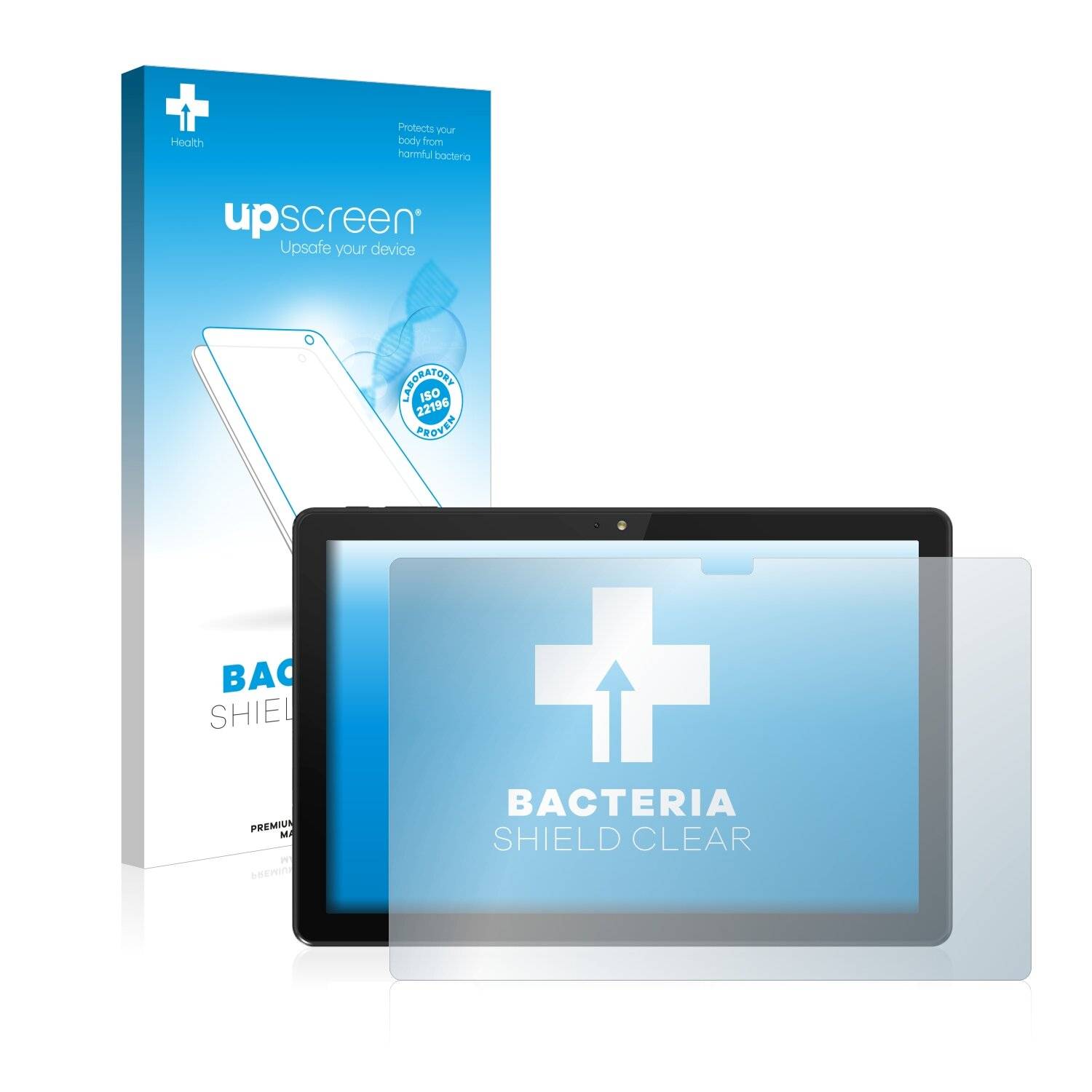 upscreen Bacteria Shield Clear Premium Antibakterielle Displayschutzfolie für TrekStor