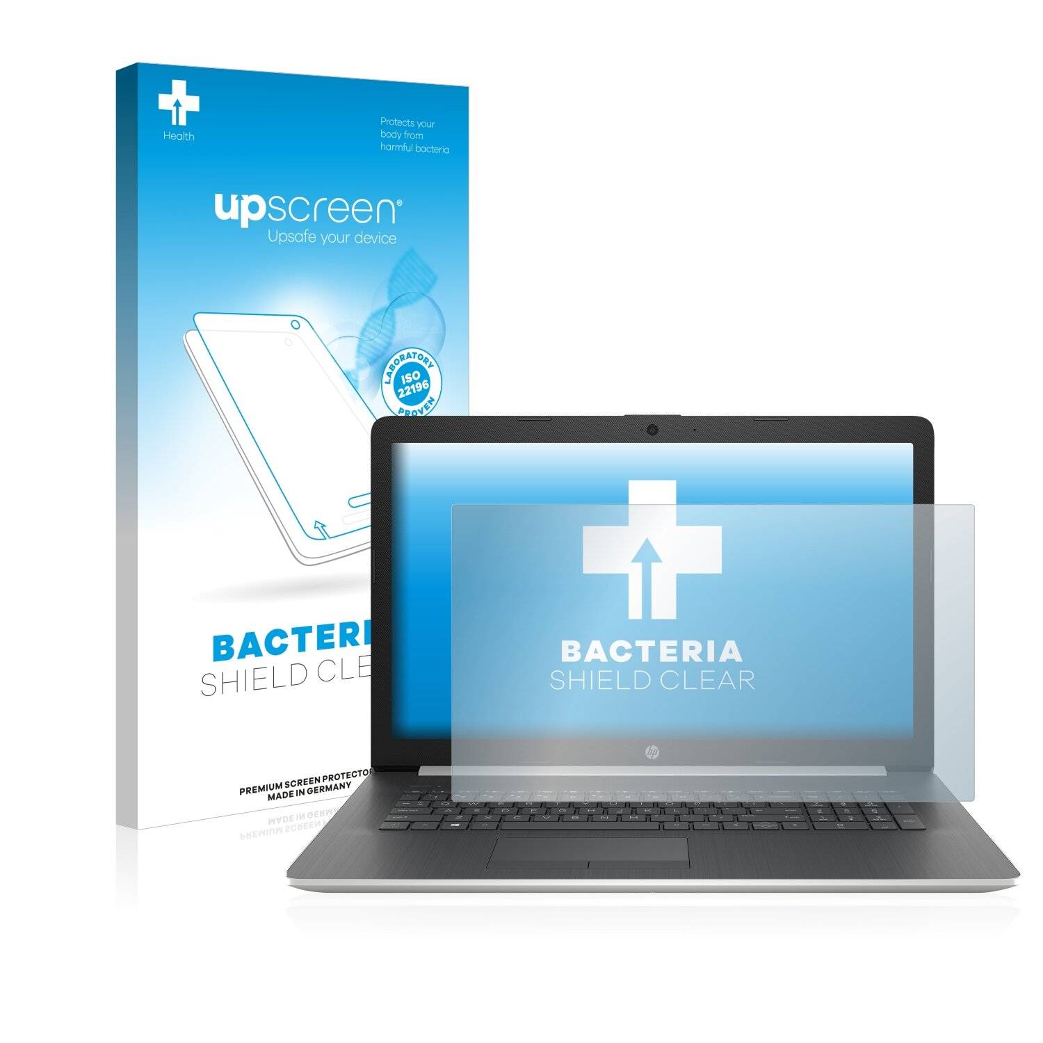 upscreen Bacteria Shield Clear Premium Antibakterielle Displayschutzfolie für HP