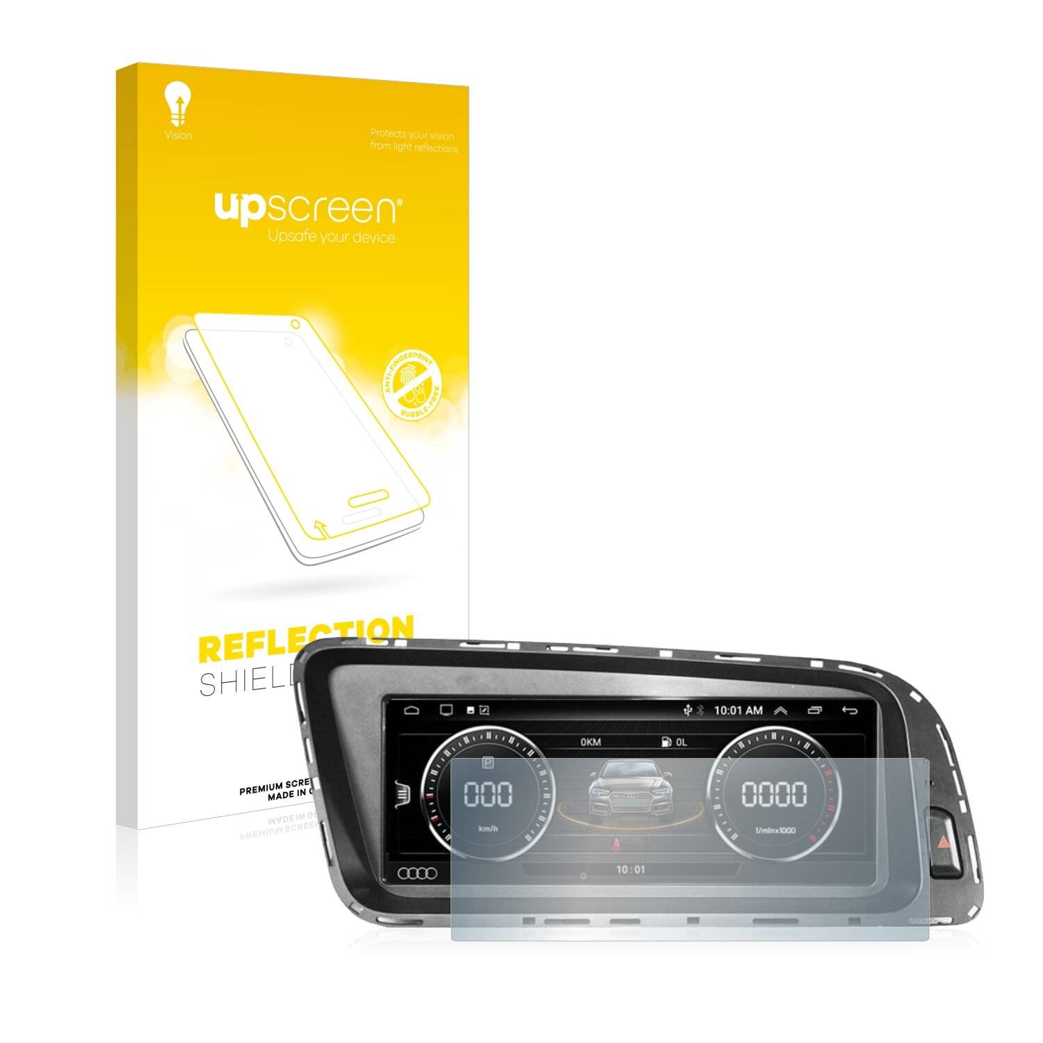upscreen Reflection Shield Matte Premium Displayschutzfolie für Audi Q5 8R 2008-2016 MMI 3G