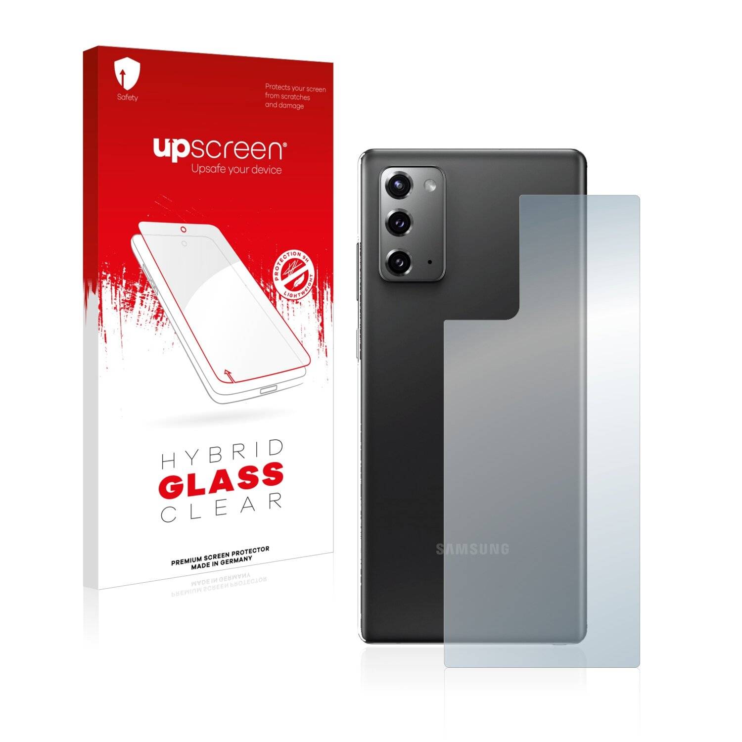 upscreen Hybrid Glass Clear Premium Schutzglas Folie für Samsung Galaxy Note 20