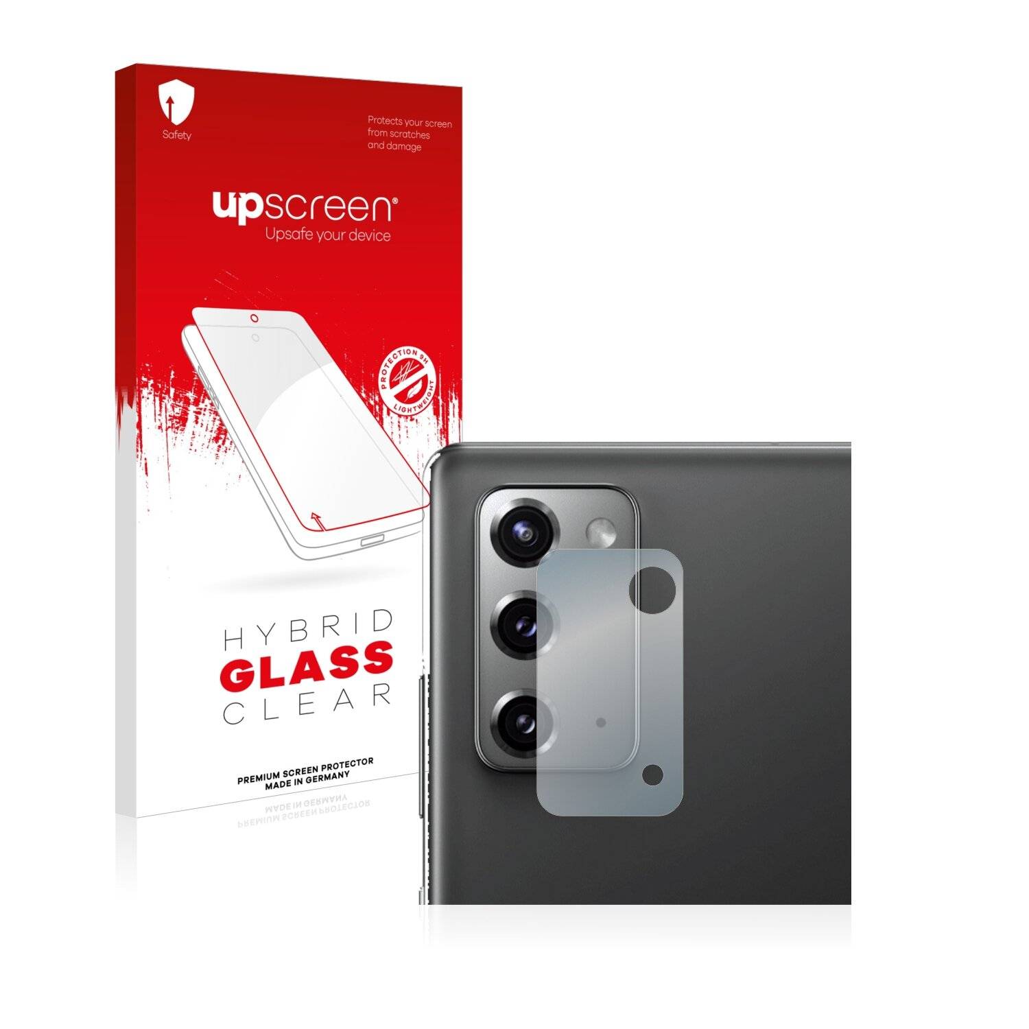 upscreen Hybrid Glass Clear Premium Schutzglas Folie für Samsung Galaxy Note 20 (NUR