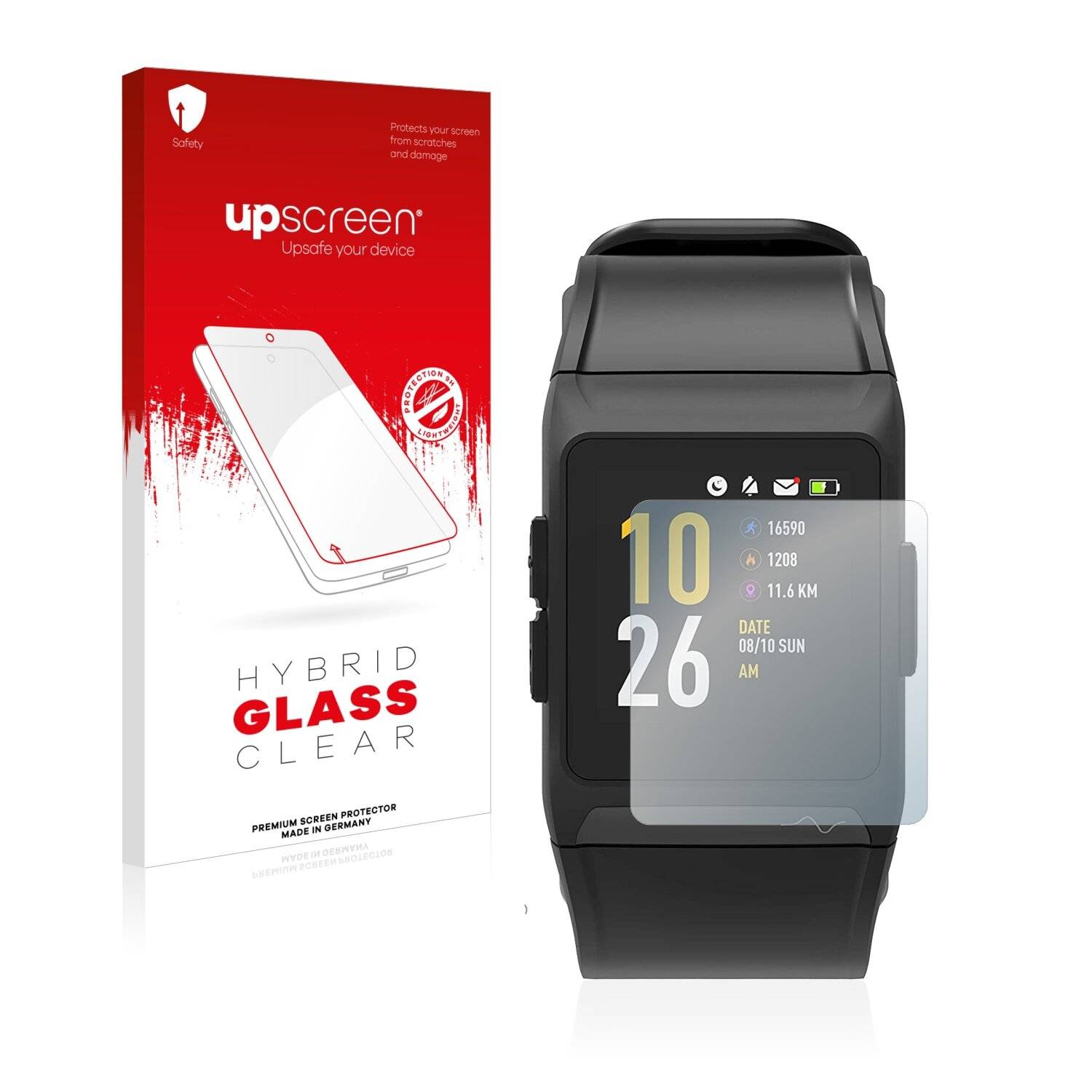 upscreen Hybrid Glass Clear Premium Schutzglas Folie für Swisstone SW 700