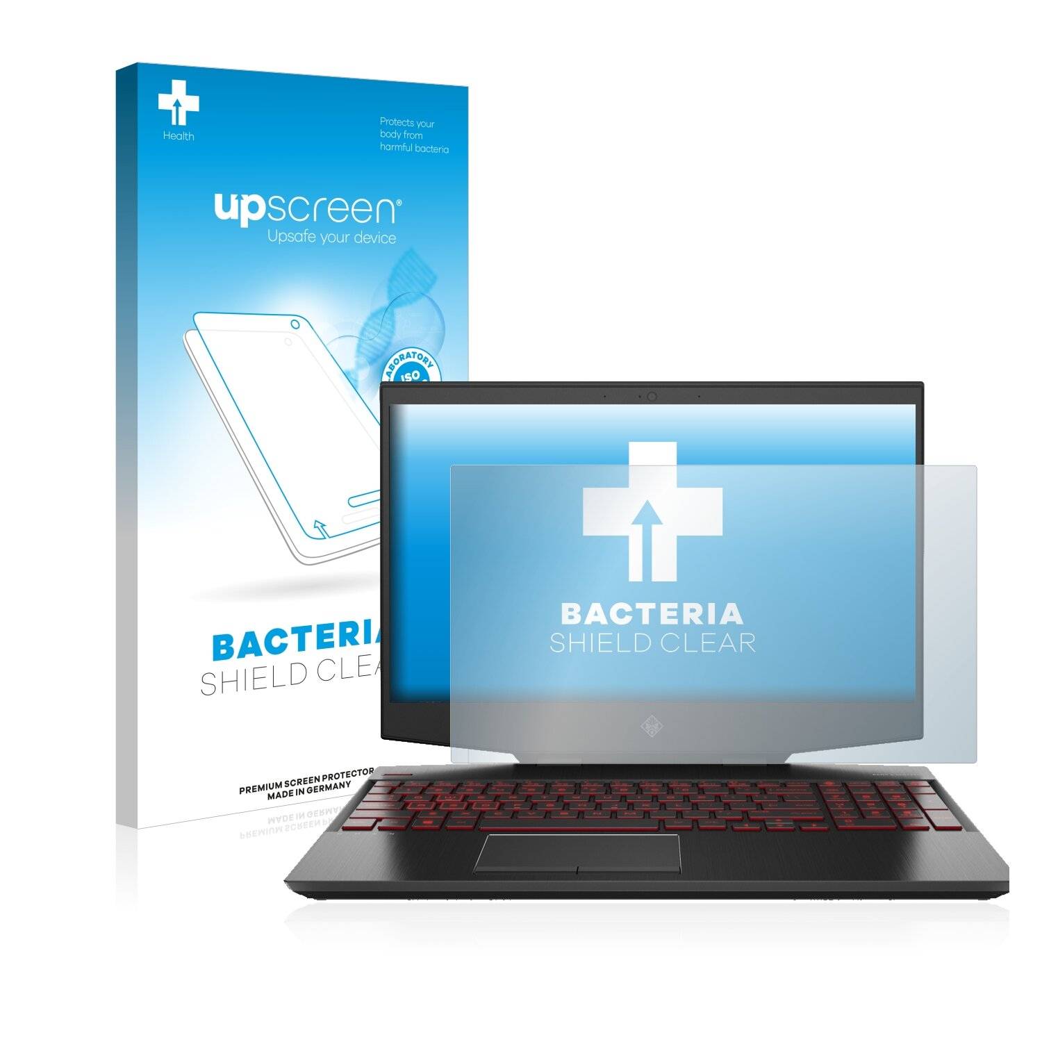 upscreen Bacteria Shield Clear Premium Antibakterielle Displayschutzfolie für HP Omen
