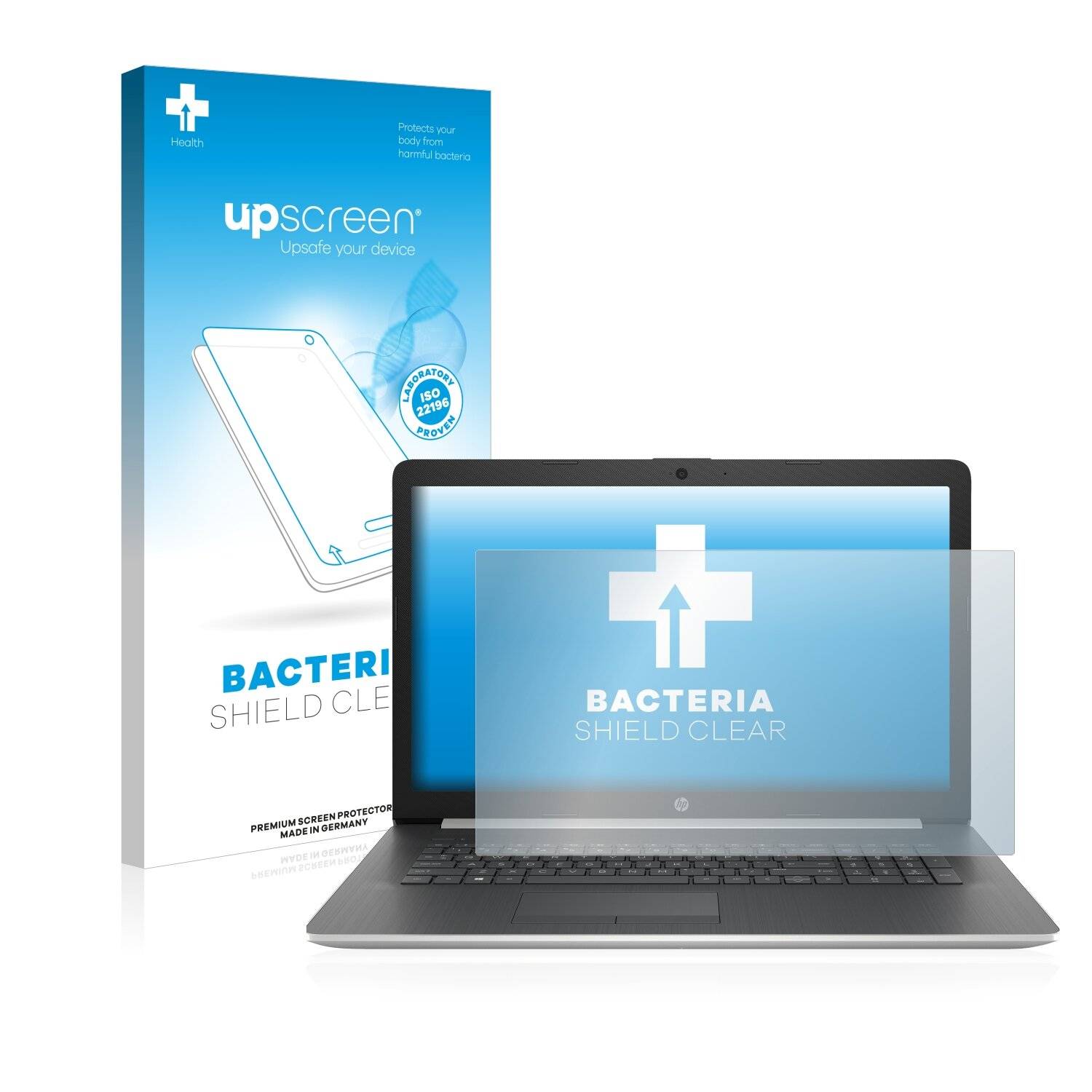 upscreen Bacteria Shield Clear Premium Antibakterielle Displayschutzfolie für HP