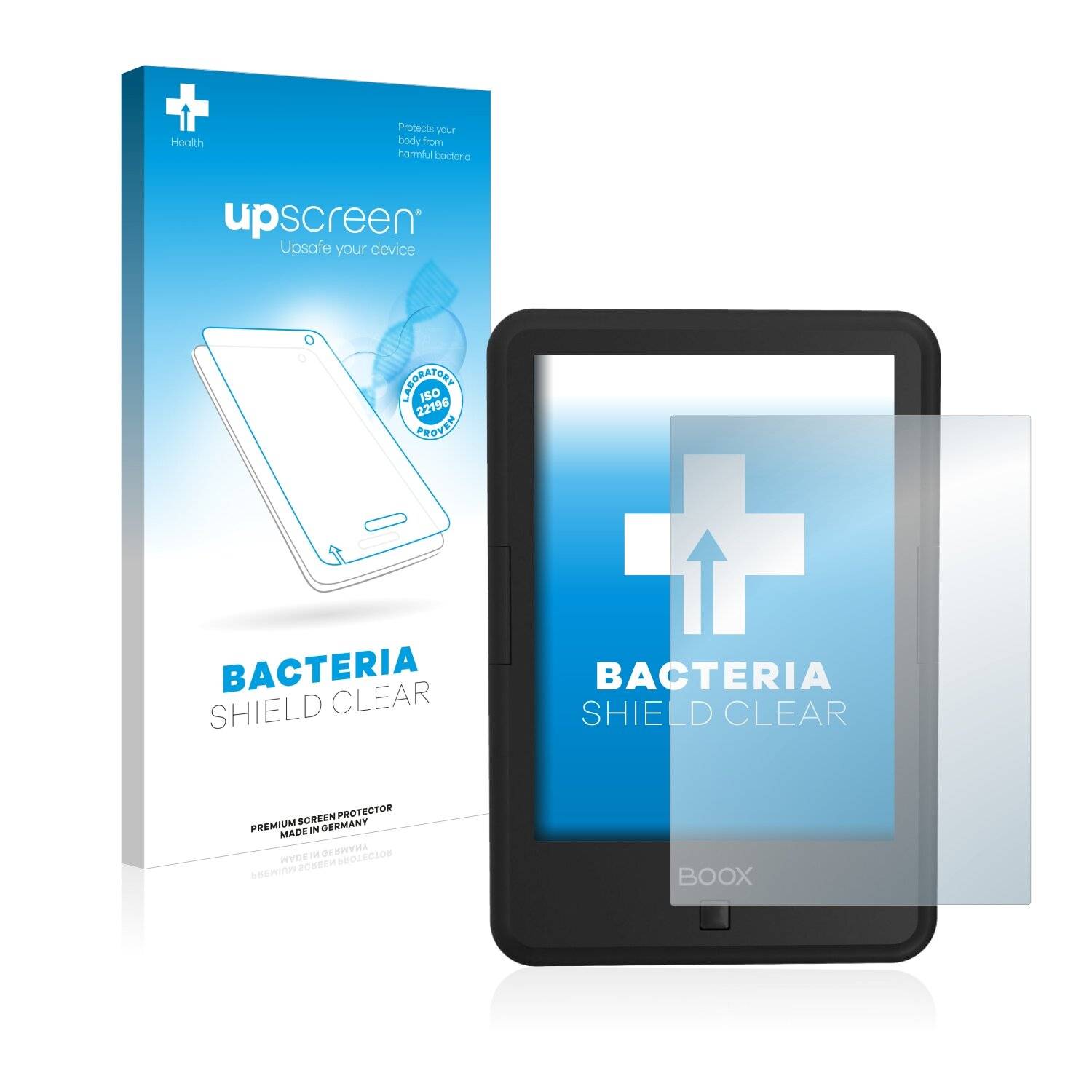 upscreen Bacteria Shield Clear Premium Antibakterielle Displayschutzfolie für Onyx Boox