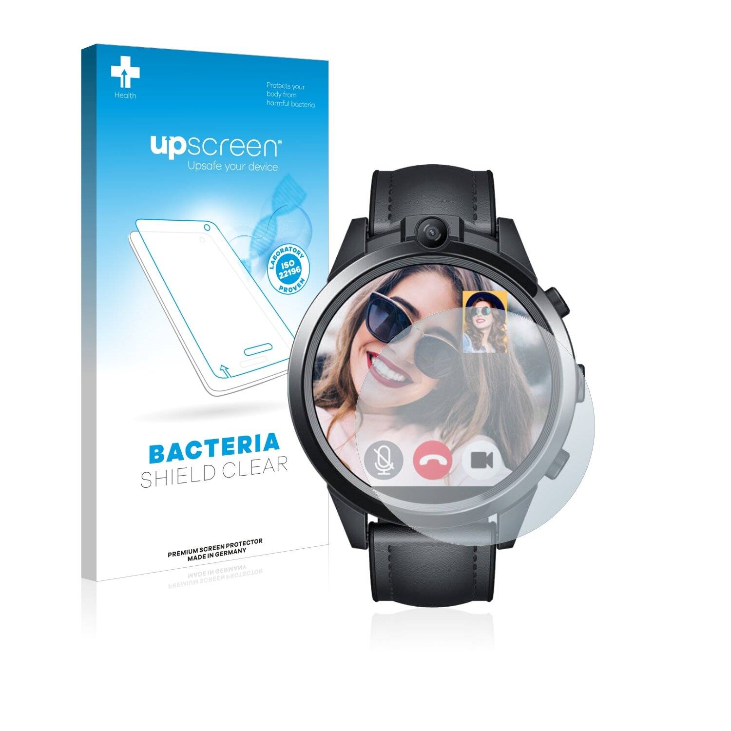 upscreen Bacteria Shield Clear Premium Antibakterielle Displayschutzfolie für Zeblaze Thor 5