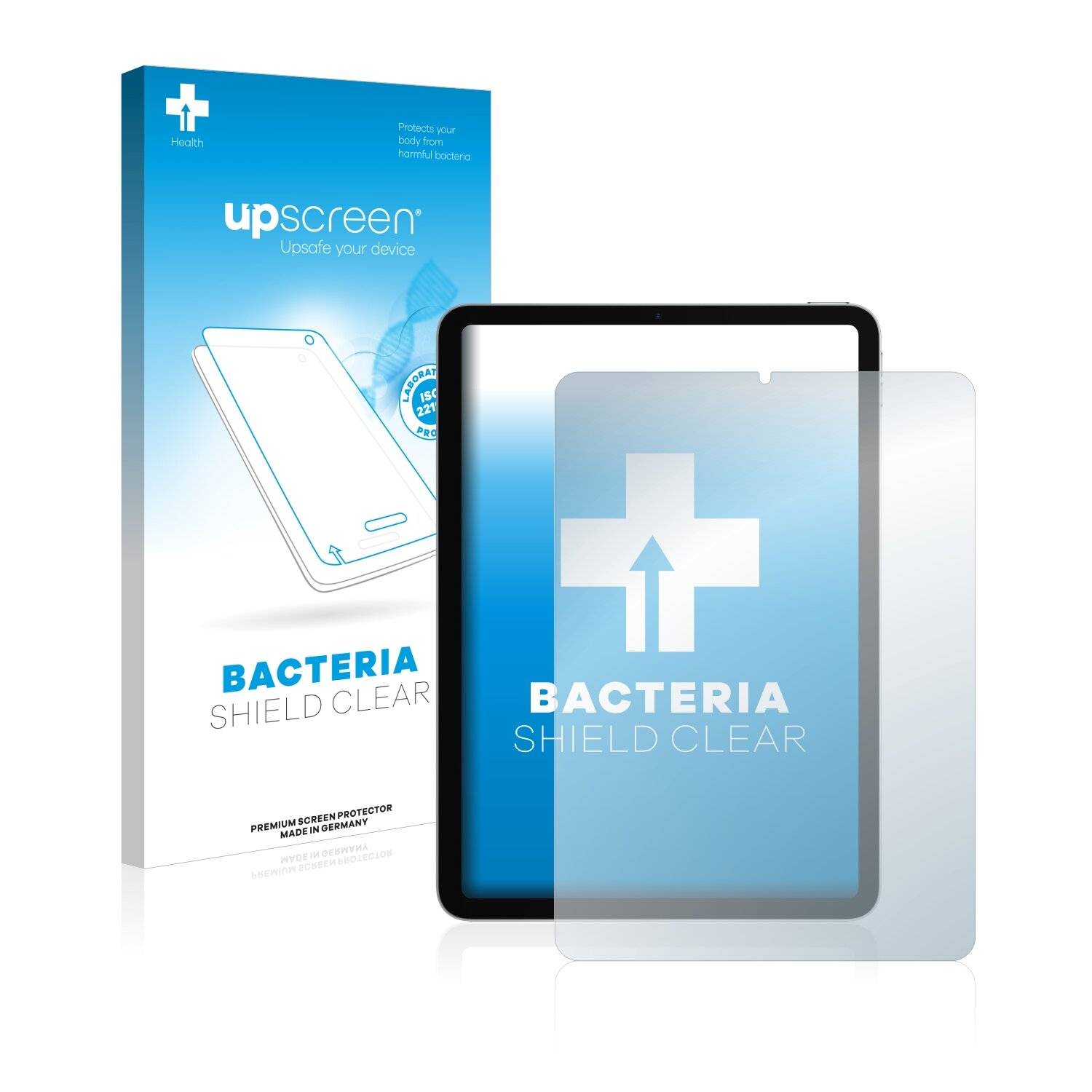 upscreen Bacteria Shield Clear Premium Antibakterielle Displayschutzfolie für Apple iPad Air