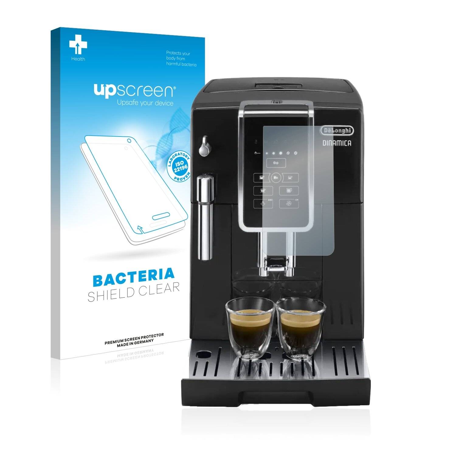 upscreen Bacteria Shield Clear Premium Antibakterielle Displayschutzfolie für DeLonghi