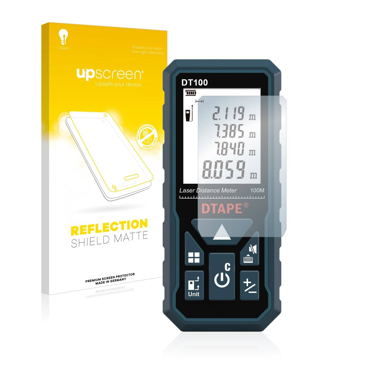 upscreen Reflection Shield Matte Premium Displayschutzfolie für Dtape