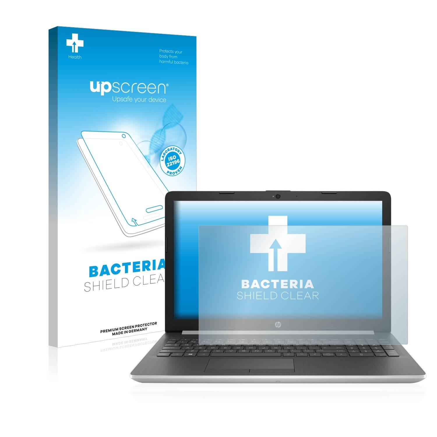 upscreen Bacteria Shield Clear Premium Antibakterielle Displayschutzfolie für HP Pavilion