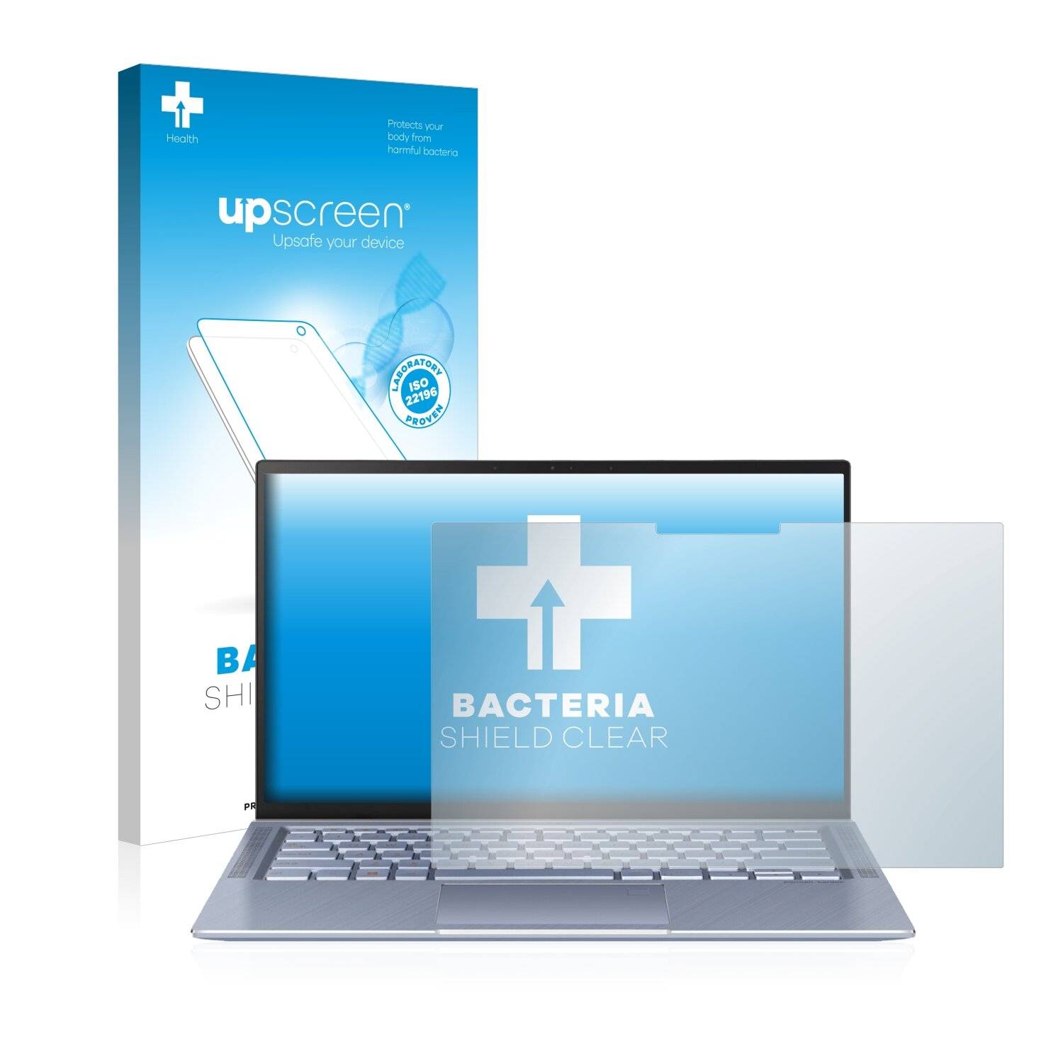 upscreen Bacteria Shield Clear Premium Antibakterielle Displayschutzfolie für Asus ZenBook