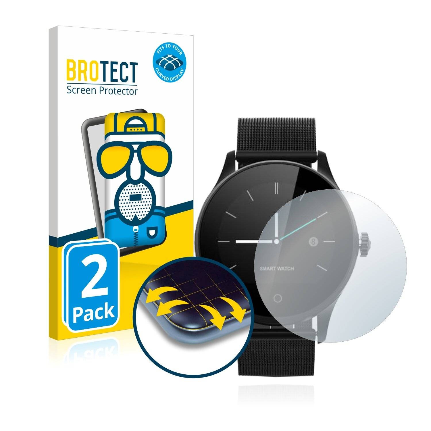 2x BROTECT Flex Matte Full-Cover Displayschutzfolie für Diggro