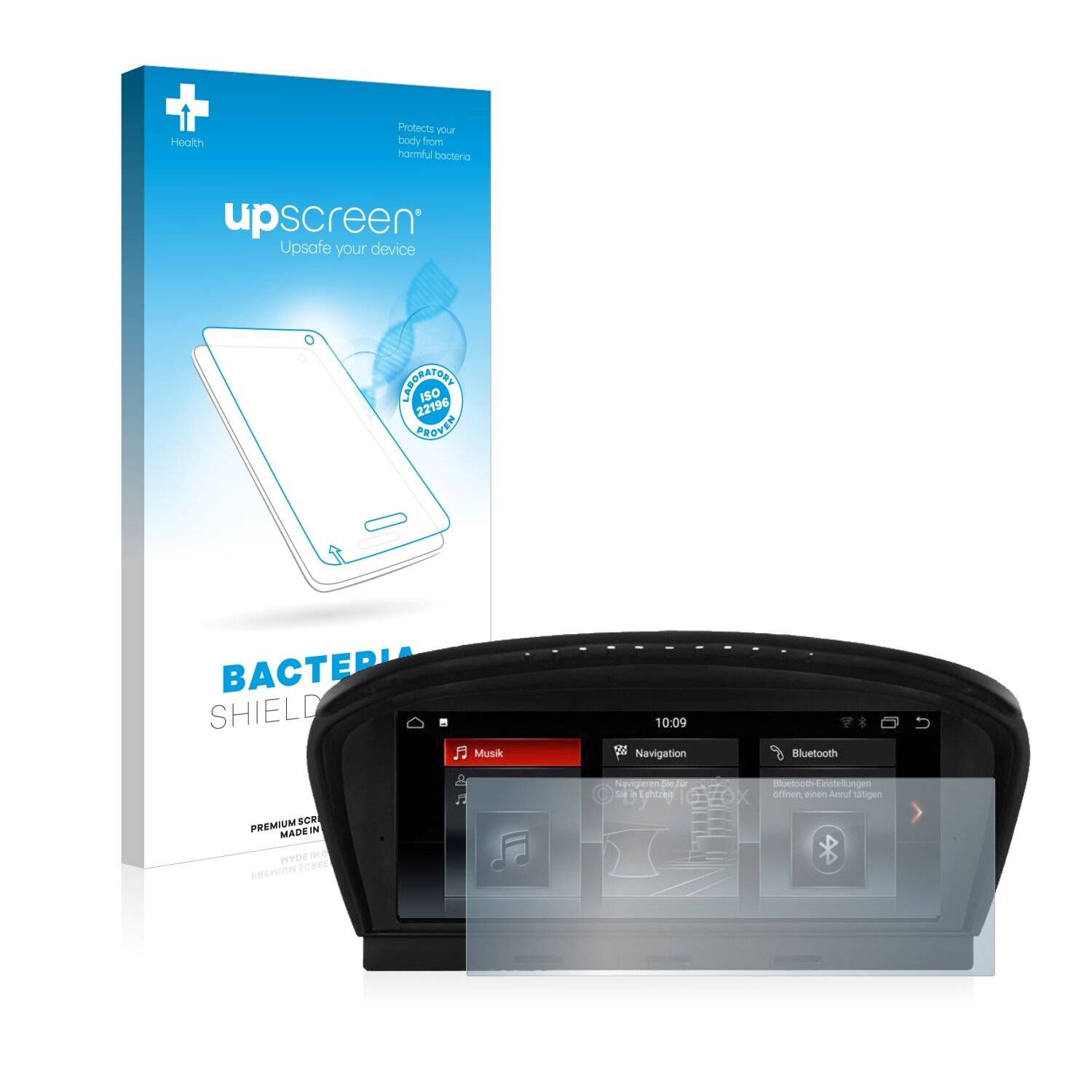upscreen Bacteria Shield Clear Premium Antibakterielle Displayschutzfolie für BMW 3 E91
