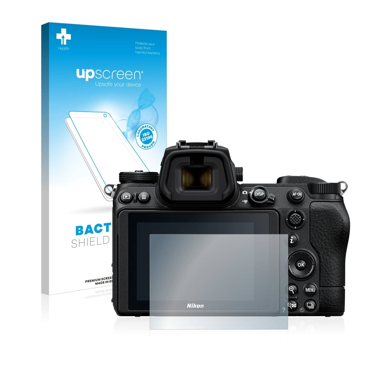 upscreen Bacteria Shield Clear Premium Antibakterielle Displayschutzfolie für Nikon Z 6