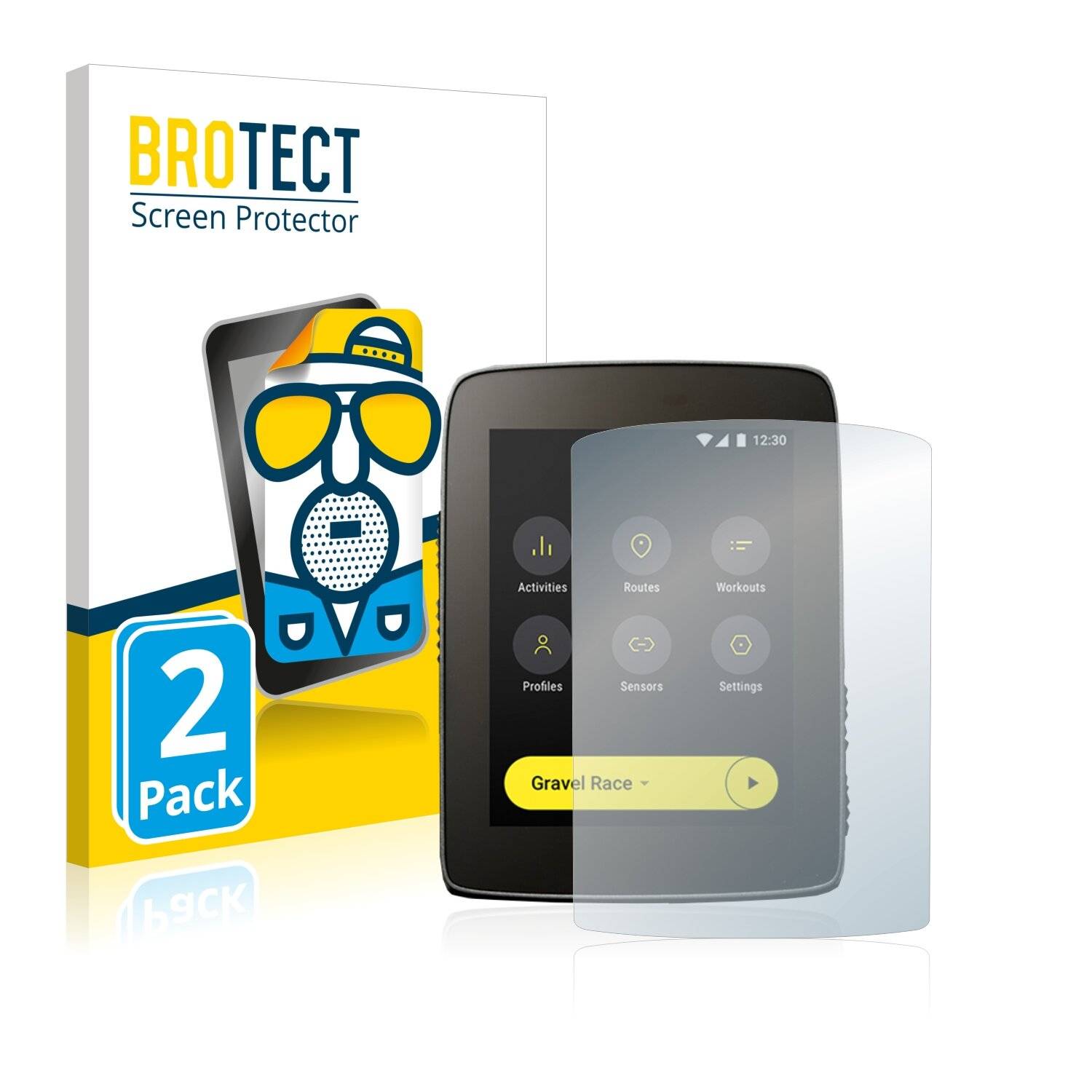 2x BROTECT Matte Displayschutzfolie für Hammerhead Karoo 2 - Entspiegelt,