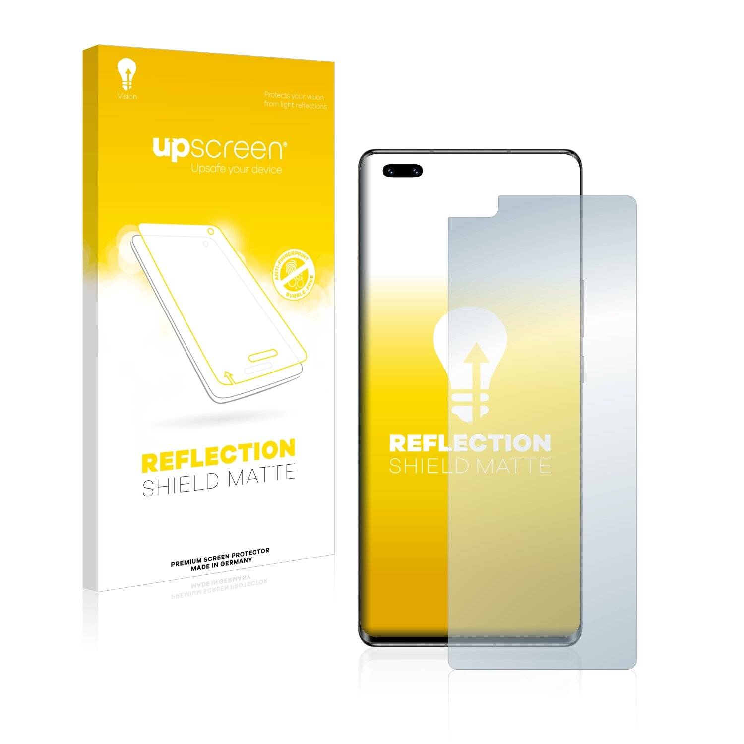 upscreen Reflection Shield Matte Premium Displayschutzfolie für Honor V40