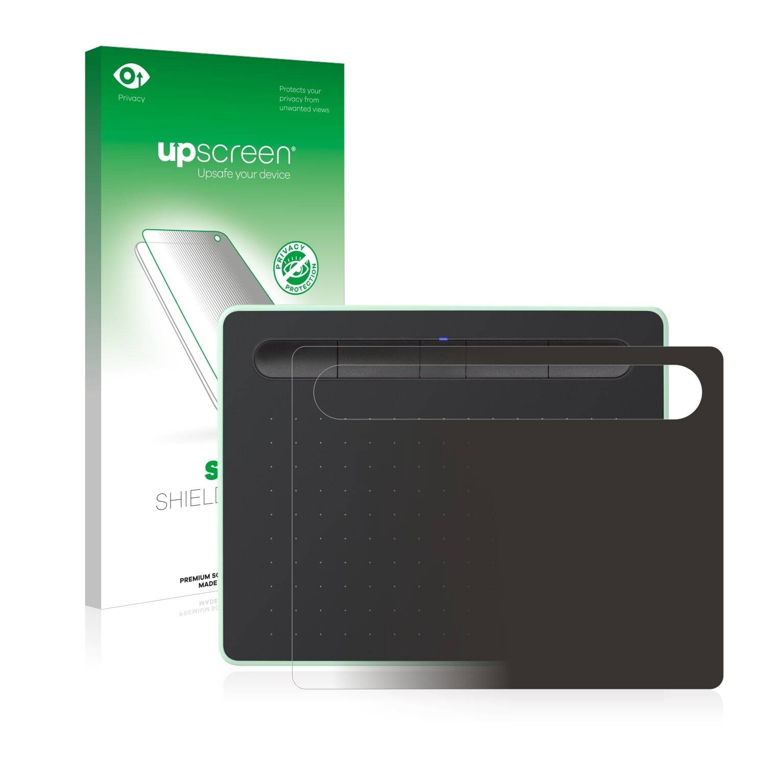 upscreen Spy Shield Clear Premium Blickschutzfolie für Wacom Intuos S
