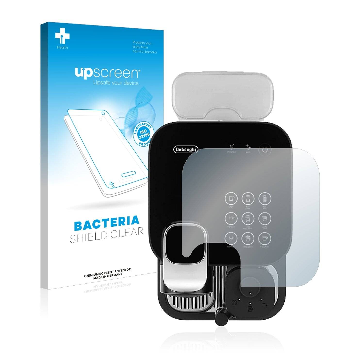 upscreen Bacteria Shield Clear Premium Antibakterielle Displayschutzfolie für DeLonghi Gran