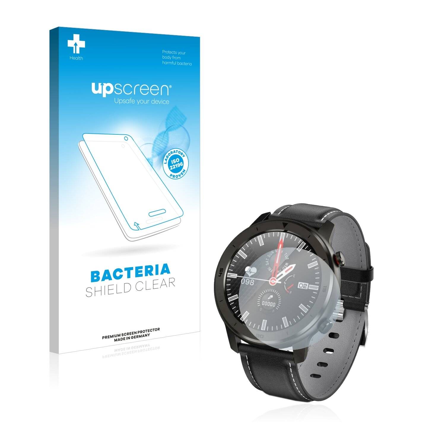 upscreen Bacteria Shield Clear Premium Antibakterielle Displayschutzfolie für Aursen Comaur