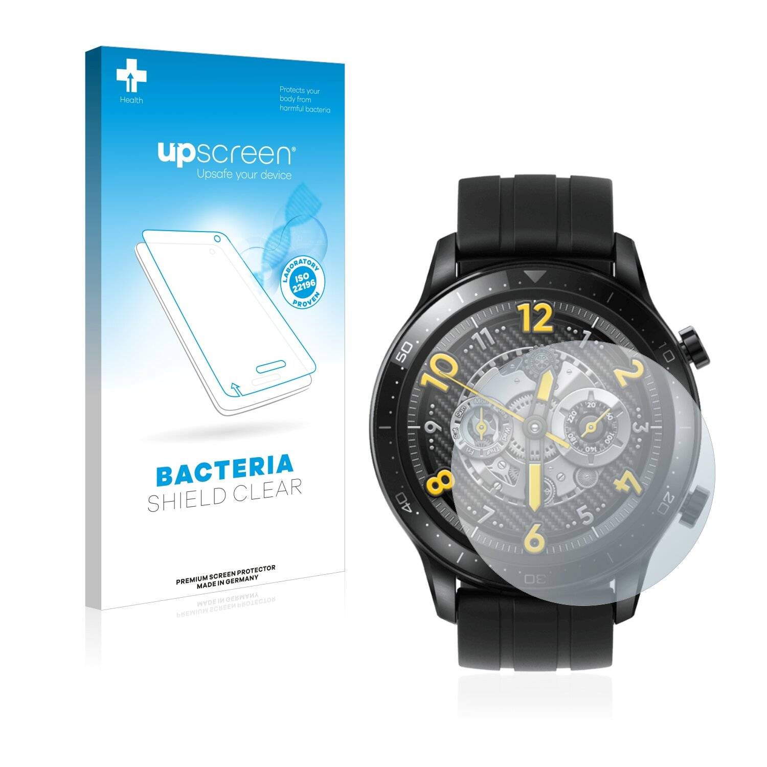 upscreen Bacteria Shield Clear Premium Antibakterielle Displayschutzfolie für Realme Watch S