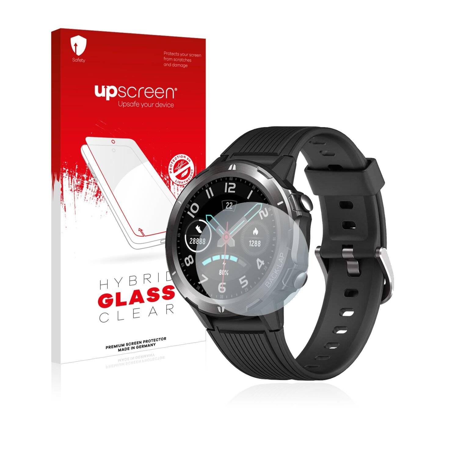 upscreen Hybrid Glass Clear Premium Schutzglas Folie für Kungix
