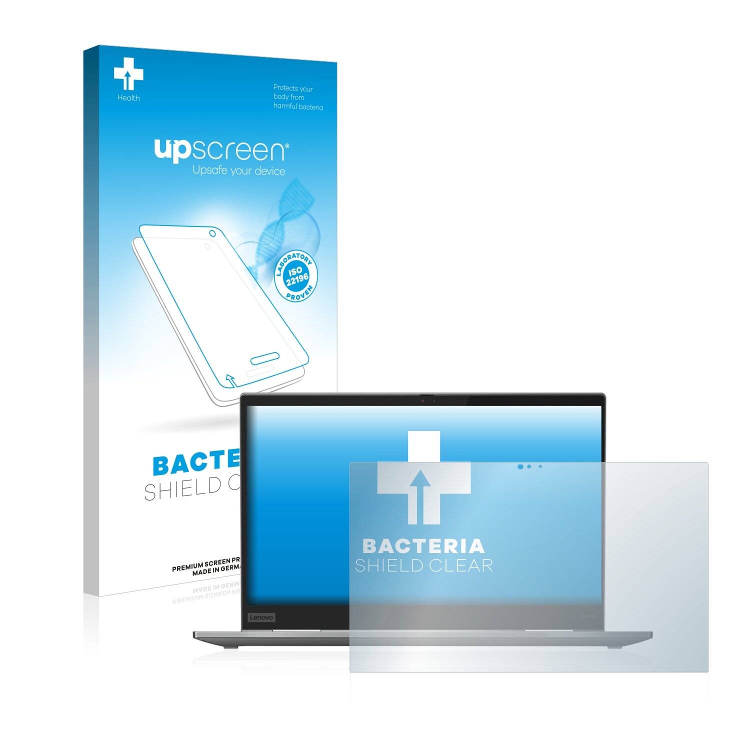 upscreen Bacteria Shield Clear Premium Antibakterielle Displayschutzfolie für Lenovo