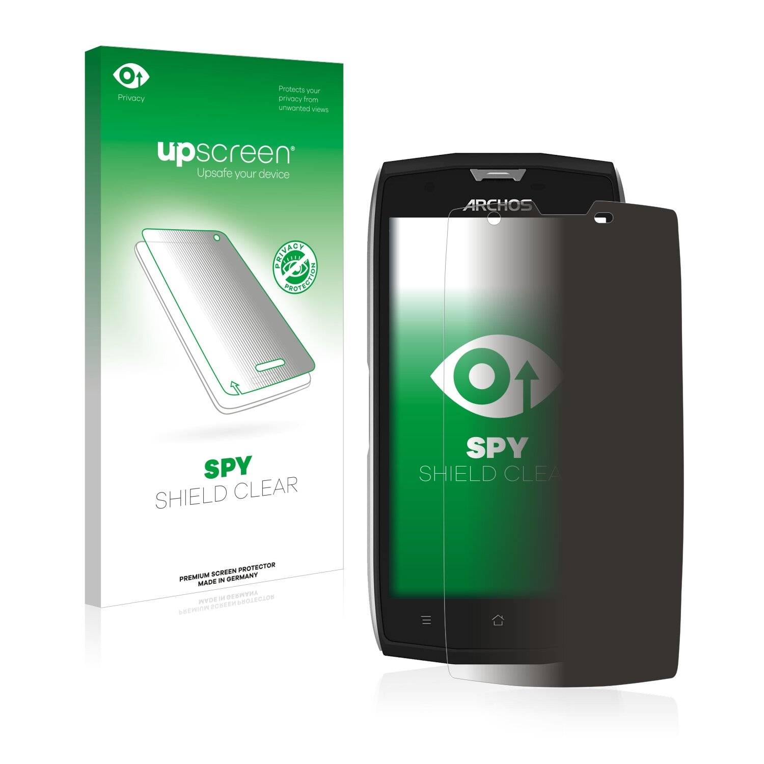 upscreen Spy Shield Clear Premium Blickschutzfolie für Archos Sense