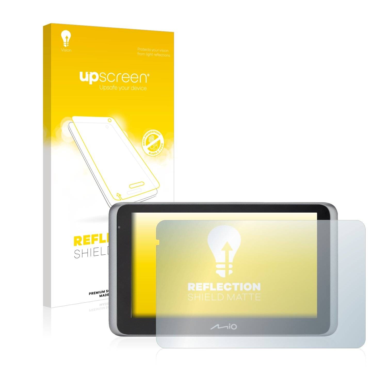 upscreen Reflection Shield Matte Premium Displayschutzfolie für Mitac Mio MiVue Drive 65