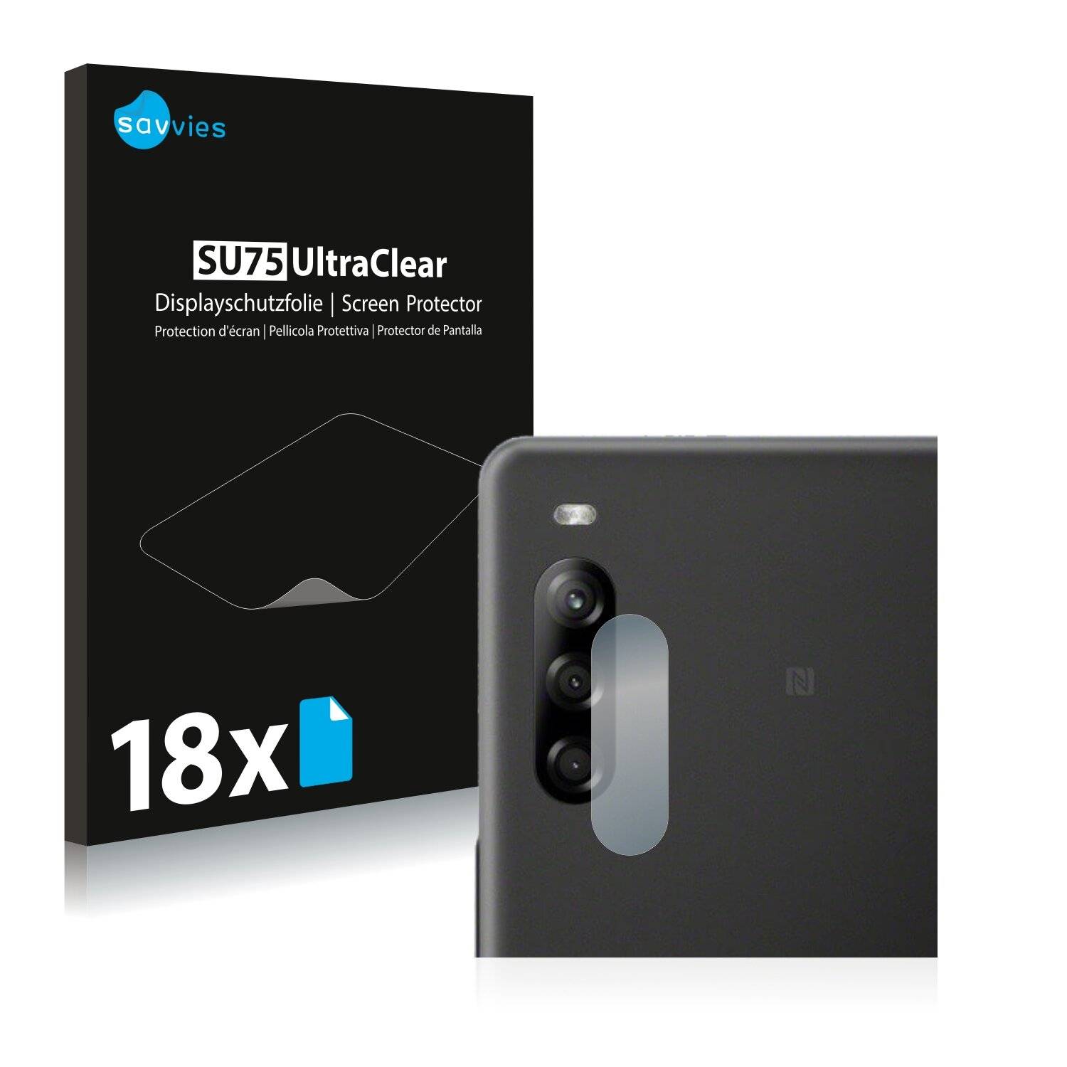 18x Savvies SU75 Displayschutzfolie für Sony Xperia L4 (NUR