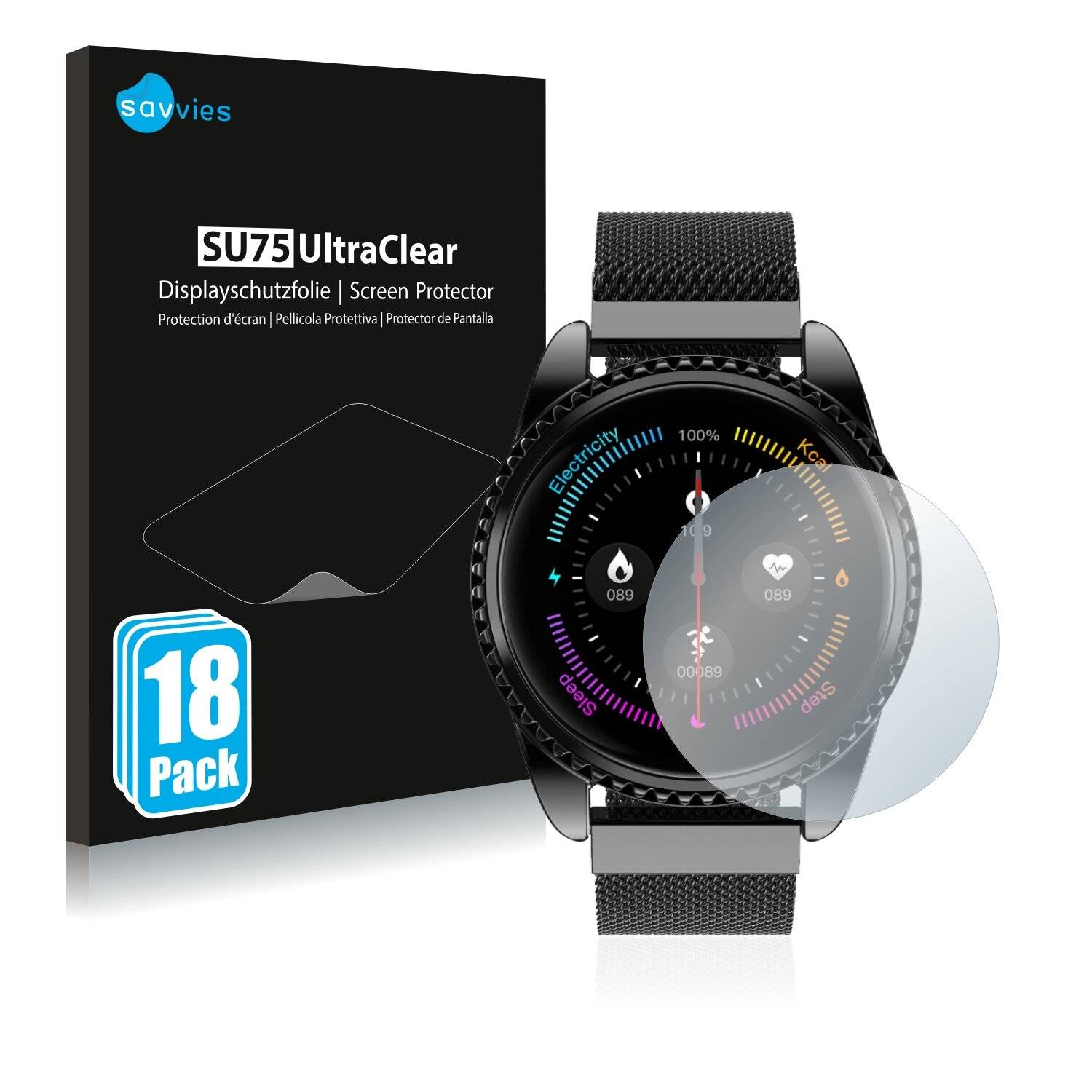 18x Savvies SU75 Displayschutzfolie für Lynwo
