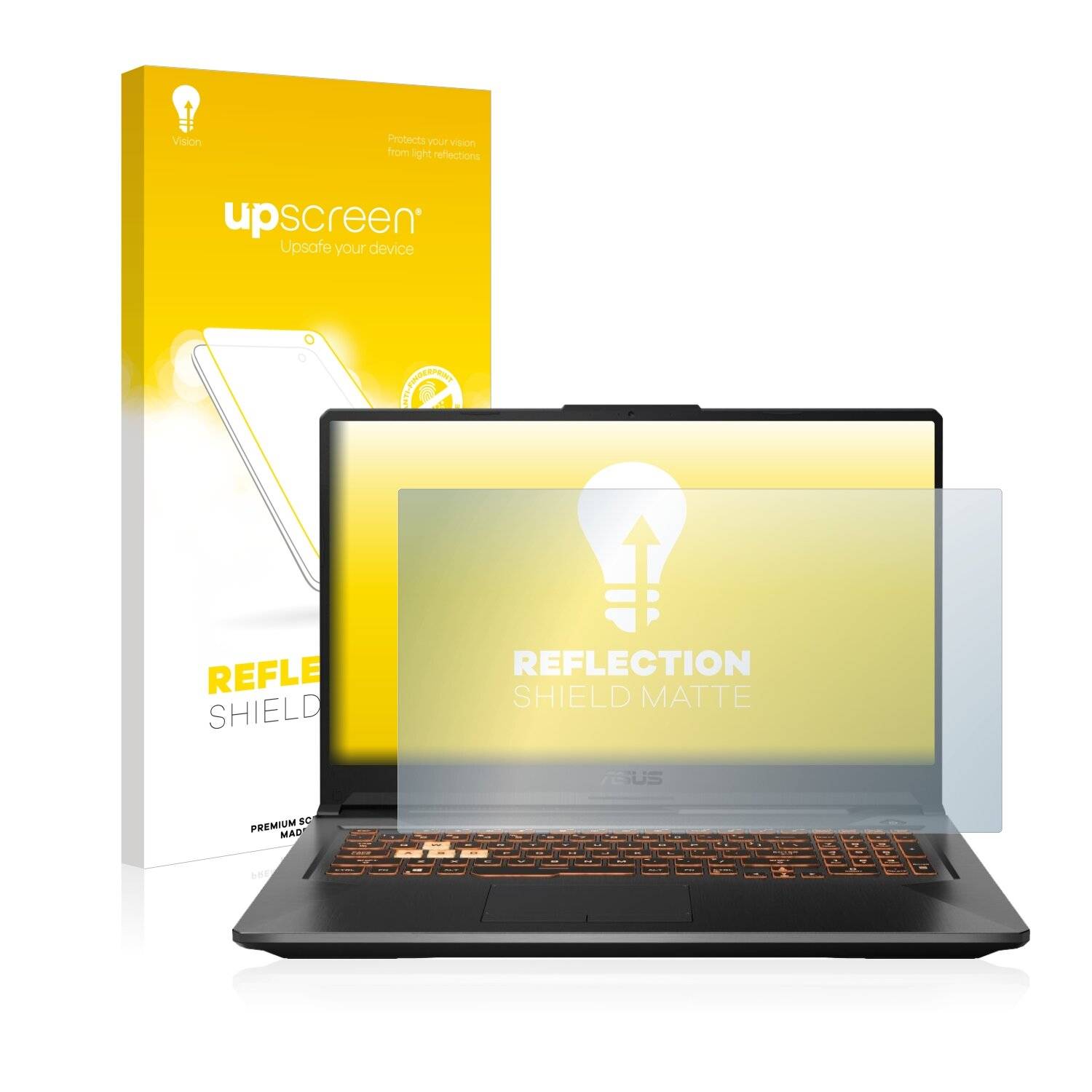 upscreen Reflection Shield Matte Premium Displayschutzfolie für Asus TUF Gaming