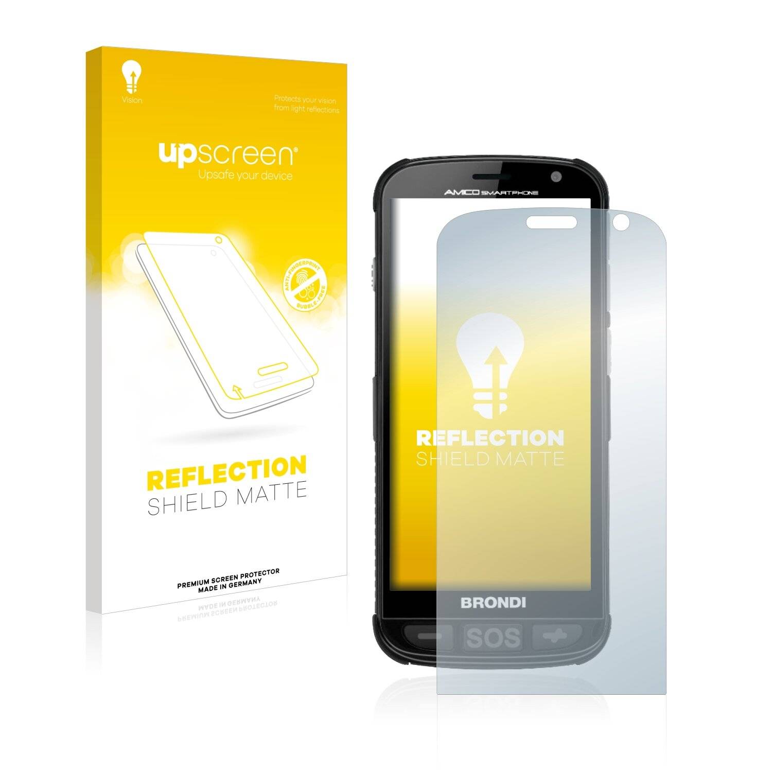 upscreen Reflection Shield Matte Premium Displayschutzfolie für Brondi
