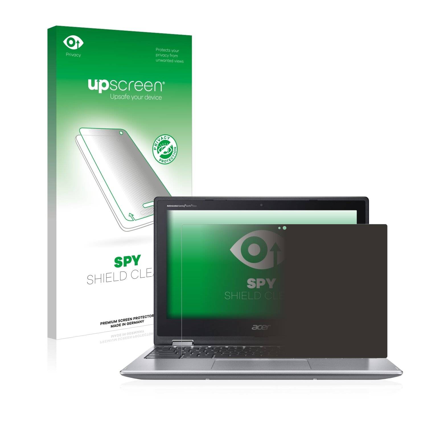 upscreen Spy Shield Clear Premium Blickschutzfolie für Acer Chromebook