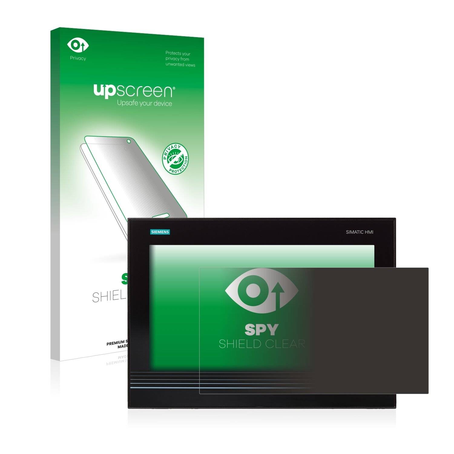 upscreen Spy Shield Clear Premium Blickschutzfolie für Siemens IPC477D/E